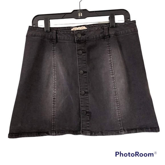 Altar'd State Dresses & Skirts - Alter'd State Black Denim Mini Skirt